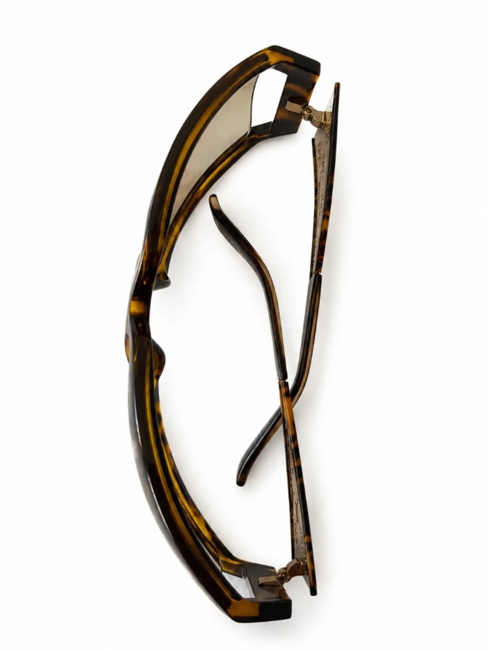 GUCCI Vintage Y2K Tortoise Monogram GG Logo Sunglasses Rare